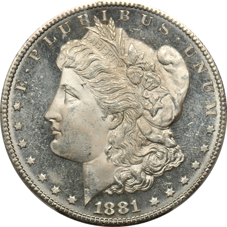 1881-S PCGS MS-65PL.