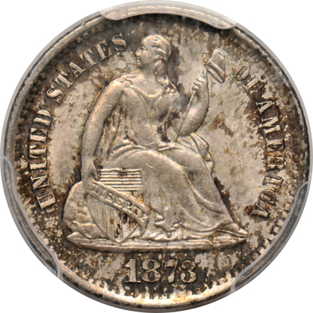 1873-S PCGS MS-64.