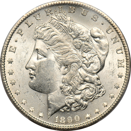 1886-S and 1890-S, both PCGS MS-62.