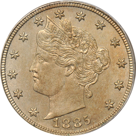 1885 PCGS PF-63.