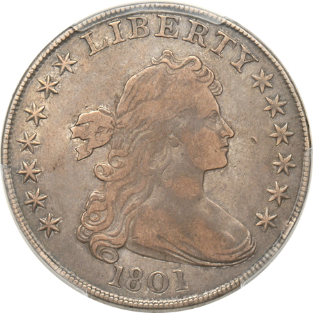 1801 PCGS VF-25.