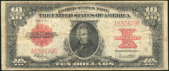 1923 $10 F.