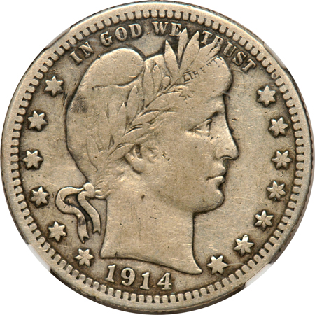 1914-S NGC VF-20.