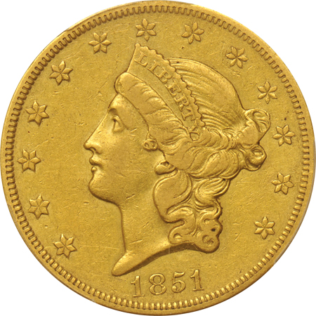 1851-O PCGS XF-45.