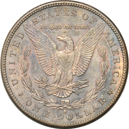 1885-CC MS-63, 1888-S AU, and 1903-O MS-64.