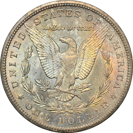 1885-CC MS-63, 1888-S AU, and 1903-O MS-64.