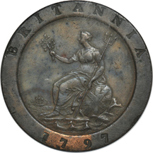 Great Britain - Two 18th century coins.