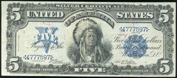 1899 $5 VF.