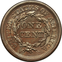 Three U.S. type coins, as described.