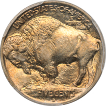 1913-D Type 1. PCGS MS-66.