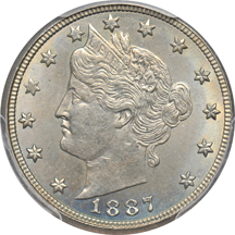 1887 PCGS MS-64.