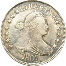 1807 (O-109a) VF/polished.