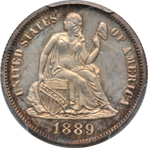 1889 PCGS PF-65.