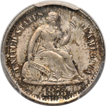 1873-S PCGS MS-64.