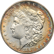 1884-S PCGS AU-58.