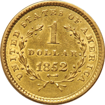 Two 1852 and one 1853, all AU.