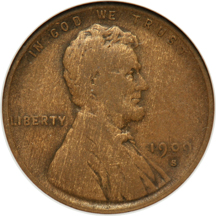 1909-S VDB ANACS F-15.