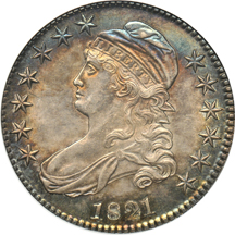 1821 (O-105a) ANACS AU-58.