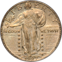 Two certified 1913-D Buffalo Nickels, plus a certified 1927 Standing Liberty quarter, as described.