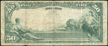 1902 $50 Saint Louis, MO Charter# 5002 Blue Seal Date Back F.