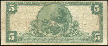 1902 $5 Portland, OR Charter# 12613 Blue Seal VG.