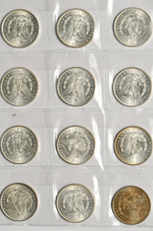 Twenty Morgan dollars from a mix date roll, all UNC.