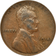 1914-D PCGS VF-35.