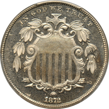 1872 Doubled Die Obverse, PCGS PF-66CAM.