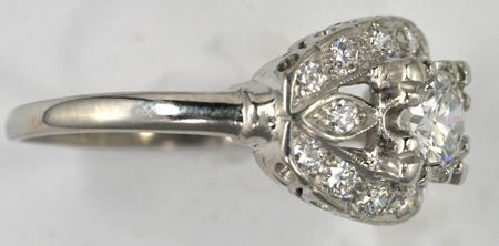Platinum Vintage Diamond Ring