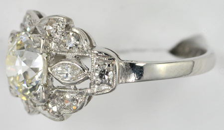 	Platinum Vintage Diamond Ring