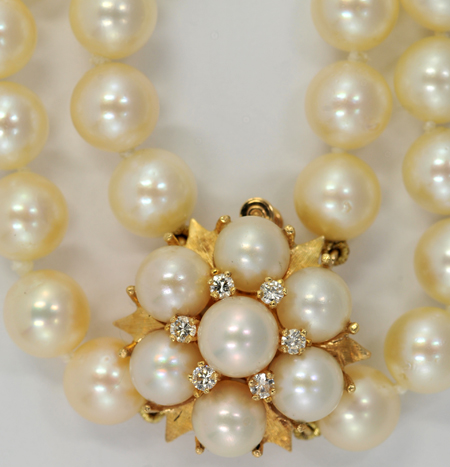 8.5mm Double Strand of Pearls