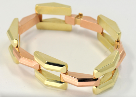 14K Two-Tone Link Bracelet