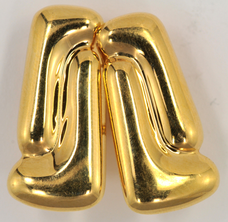 18K Yellow Gold Tane Earrings