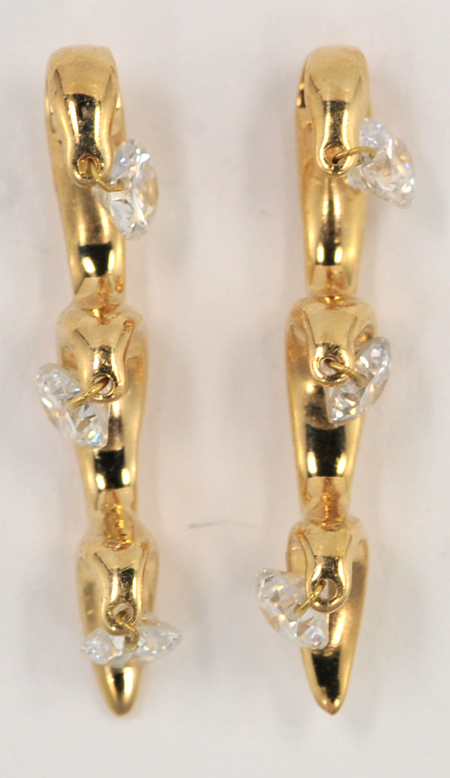 14K Tremble Diamond Earrings