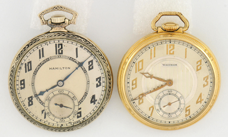 Hamilton and Waltham Man’s Pocket Watch