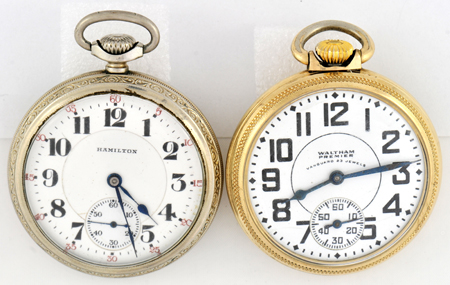 Hamilton and Waltham Man’s Pocket Watches