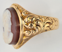 10K Yellow Gold Cameo Ring