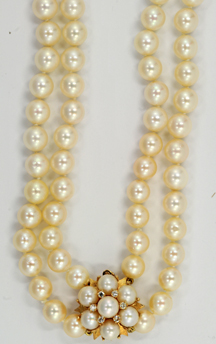 8.5mm Double Strand of Pearls