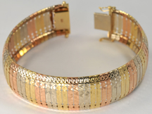 14K Tri-Colored Bracelet