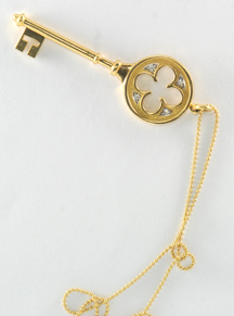 18K Yellow Gold Tiffany and Co. Key Pendant