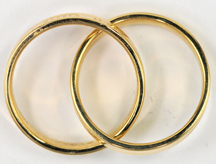 18K Yellow Gold Tiffany Interlocking Rings