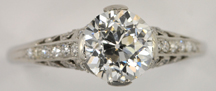 Platinum Vintage Diamond Ring