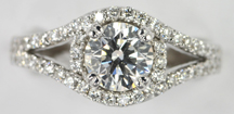 14K White Gold Natalie K Diamond Ring